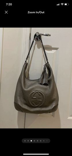 Gucci Silver Soho Chain Strapped Hobo Shoulder Bag Thumbnail