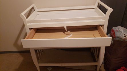 Changing table, crib, with everything in it Thumbnail