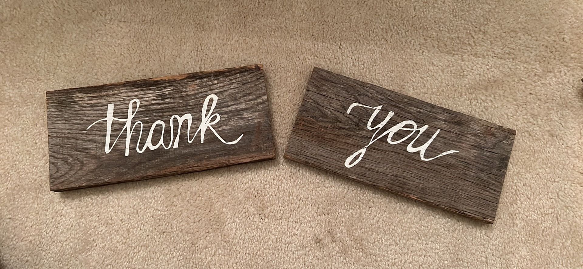 Thank You Sign, Wedding Decor, Rustic