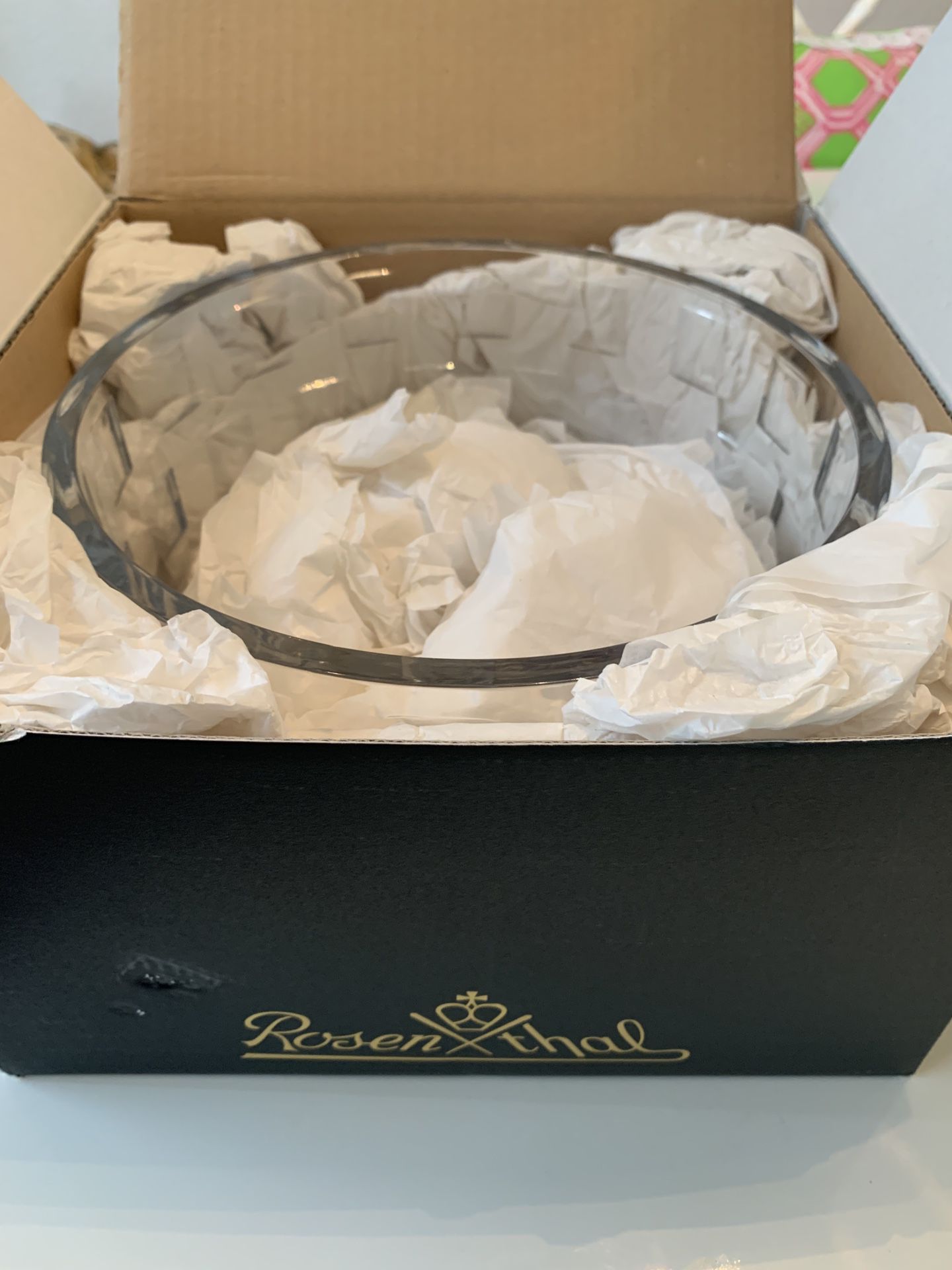 Crystal Bowl Rosenthal Geometria New In Box
