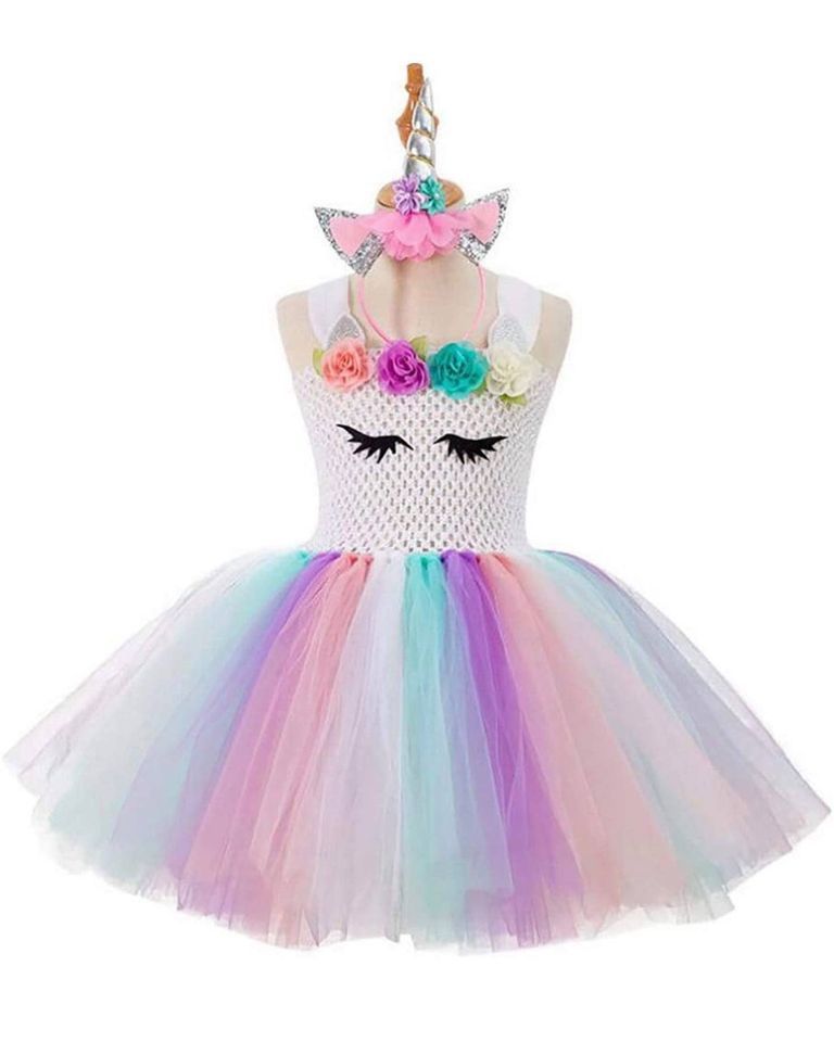 Unicorn Dress (4-6 yrs) New