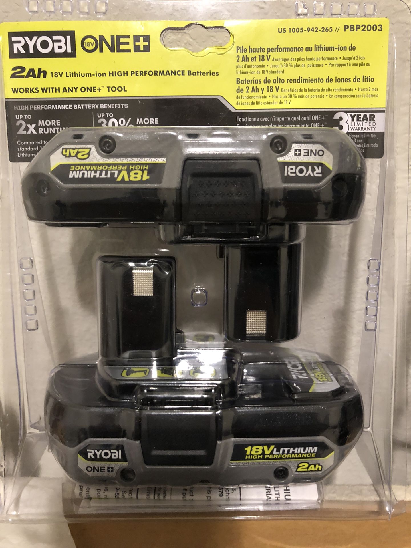Ryobi 2ah High Performance Battery Pack