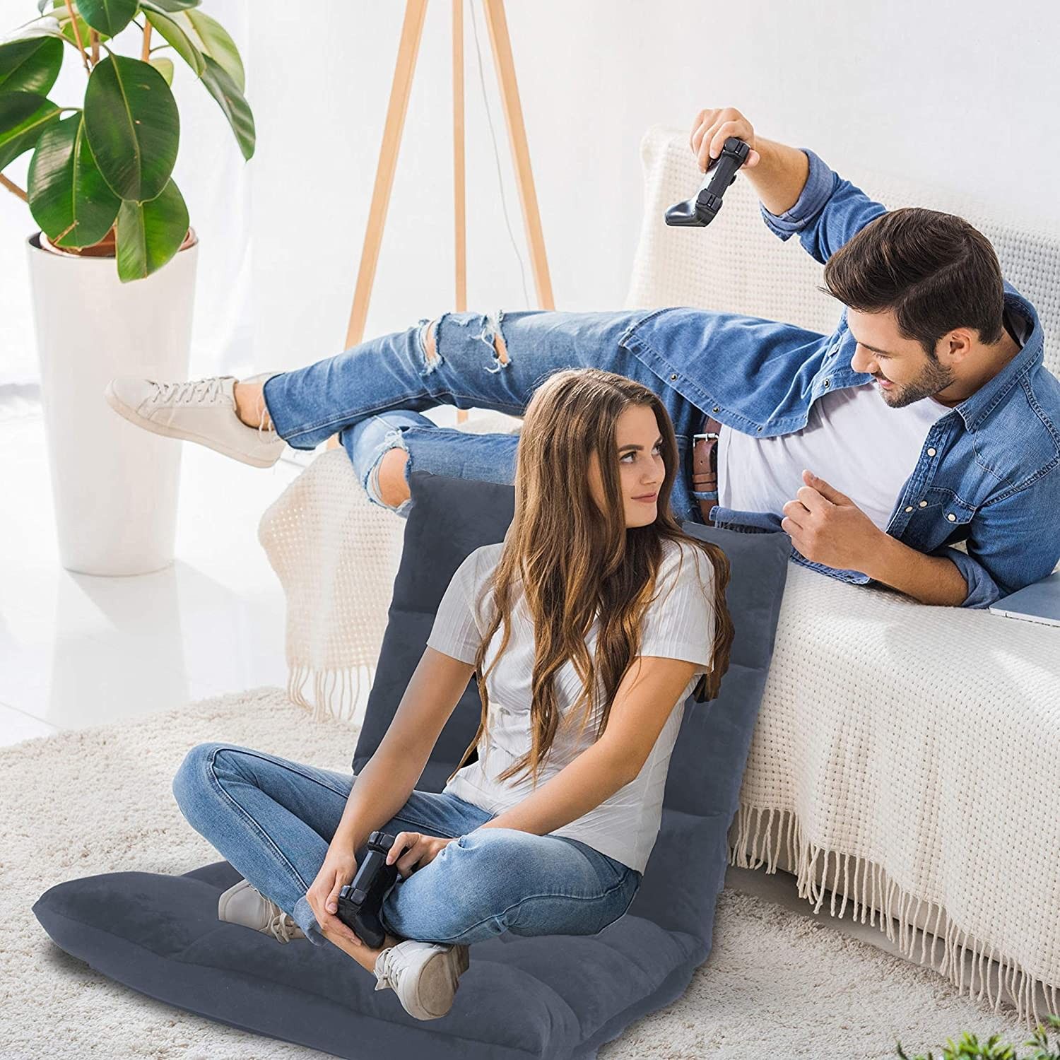 Adjustable Gaming Floor Sofa, Chair for Adults & Kids