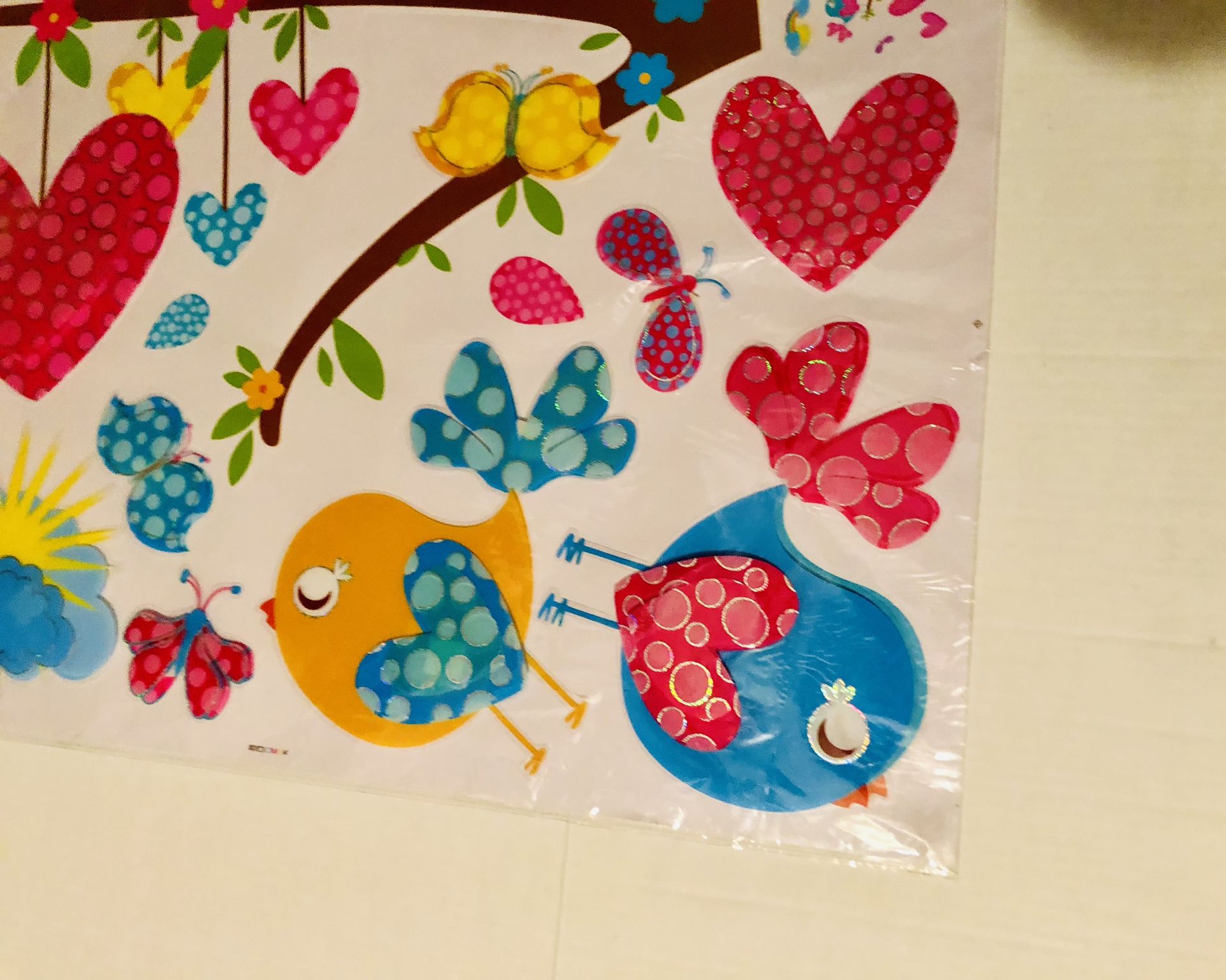 Birdie Birch Tree 3D Wall, Mirror or Window Sticker Absolutely Stunning Some of the Decals Pop out and look realistic 30x20 Inches 2 available lis