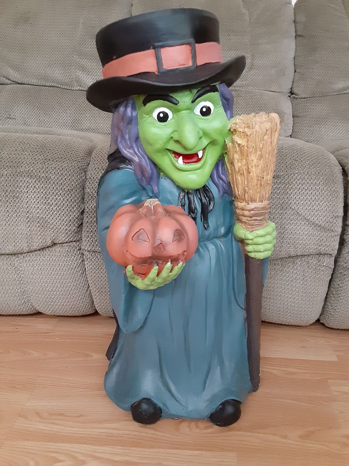 Halloween witch decoration