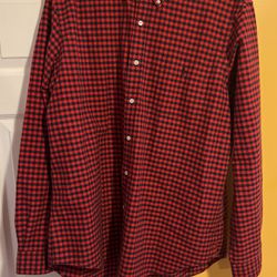 Ralph Lauren Red And Black Checkered Button Down Shirt  Thumbnail