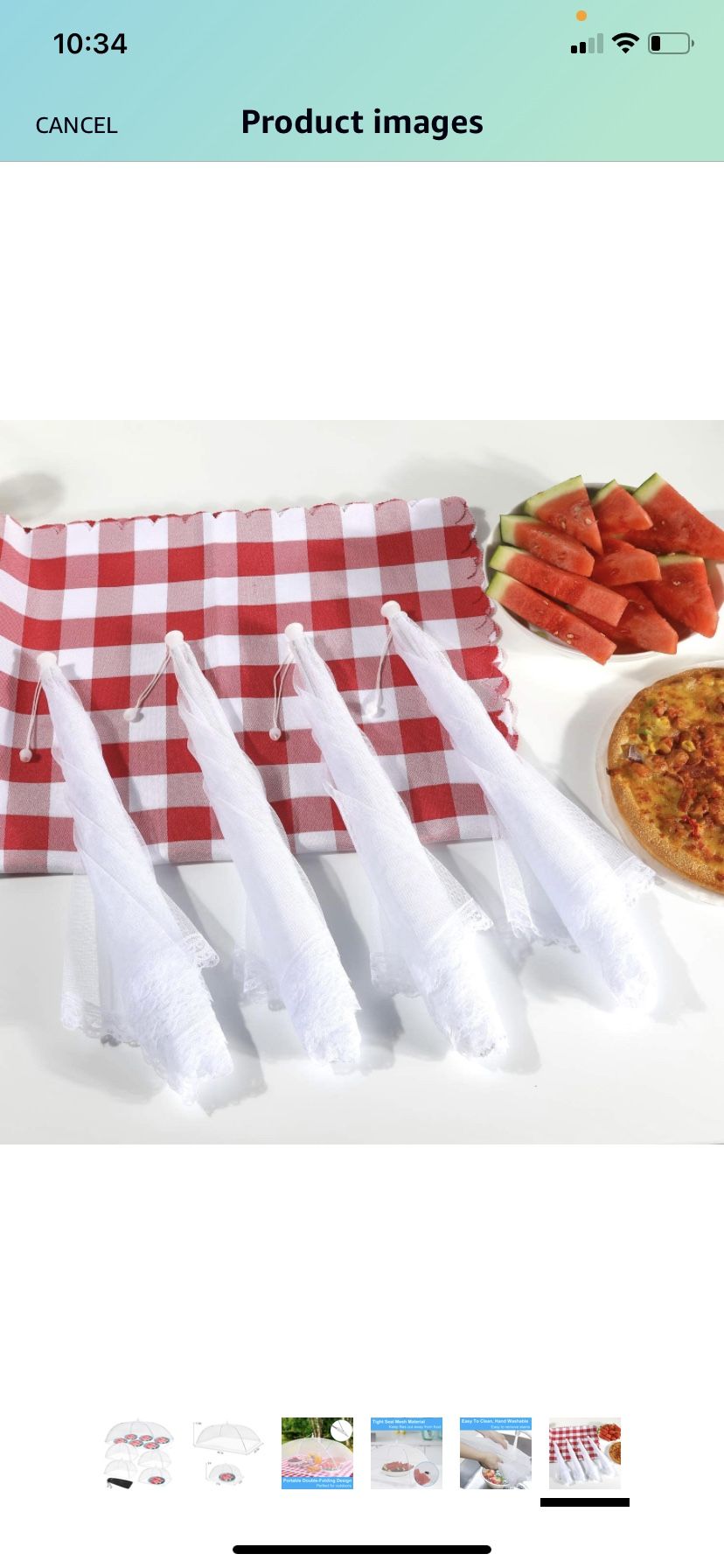 Anpro Food Cover Food Tent- Pop-up Food Nets, 1 Extra Large (40"X24") & 4 Standard (17"X17") Mesh Food Covers for Outside, Picnic Accessories, Reusabl