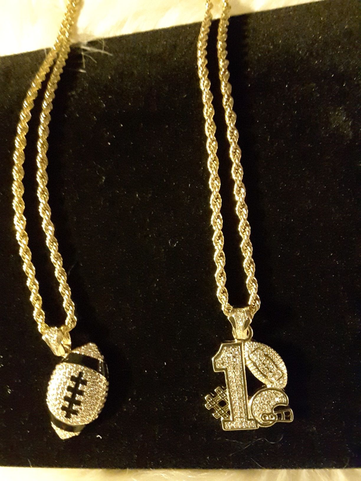 Football Pendents & Rope Chains
