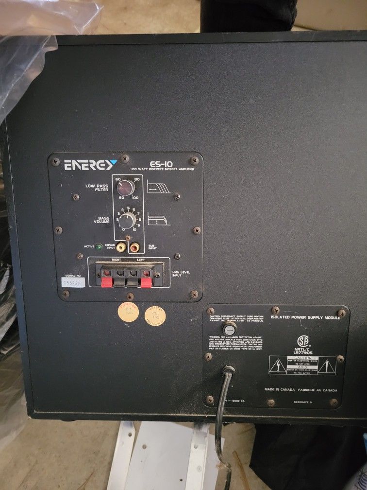 Energy Es-10 Subwoofer