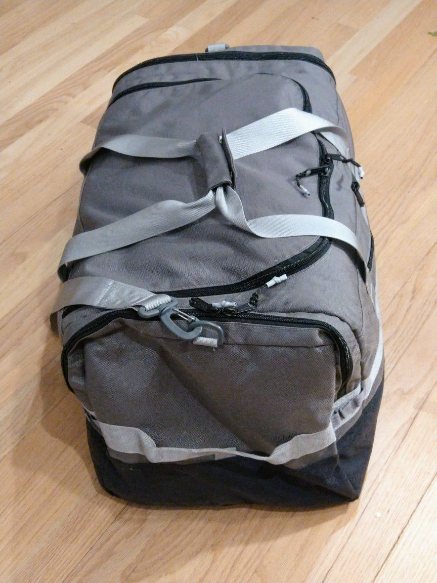 L.L. Bean Mountain Classic Cordura Small Grey Duffle Nylon Duffel Carry On Bag New