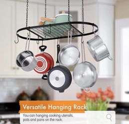 Adjustable space-saving pot rack new Thumbnail