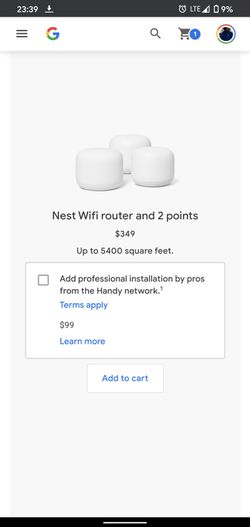 Nest (Google) wifi router Thumbnail