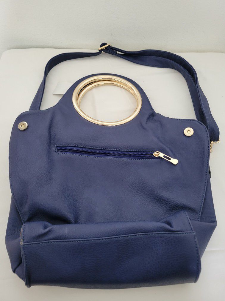 Womens blue shoulder bag