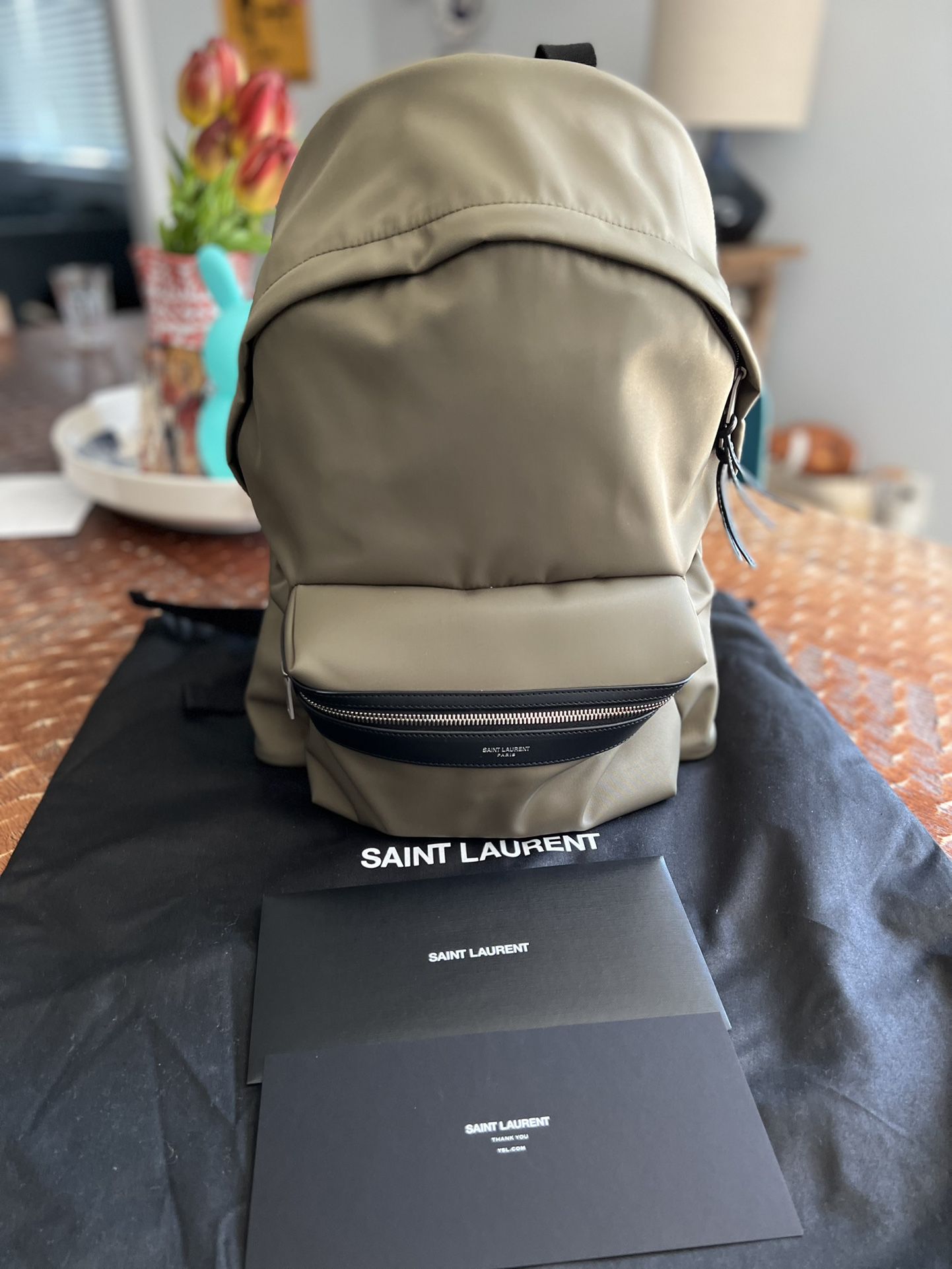 Saint Laurent City Backpack - New 