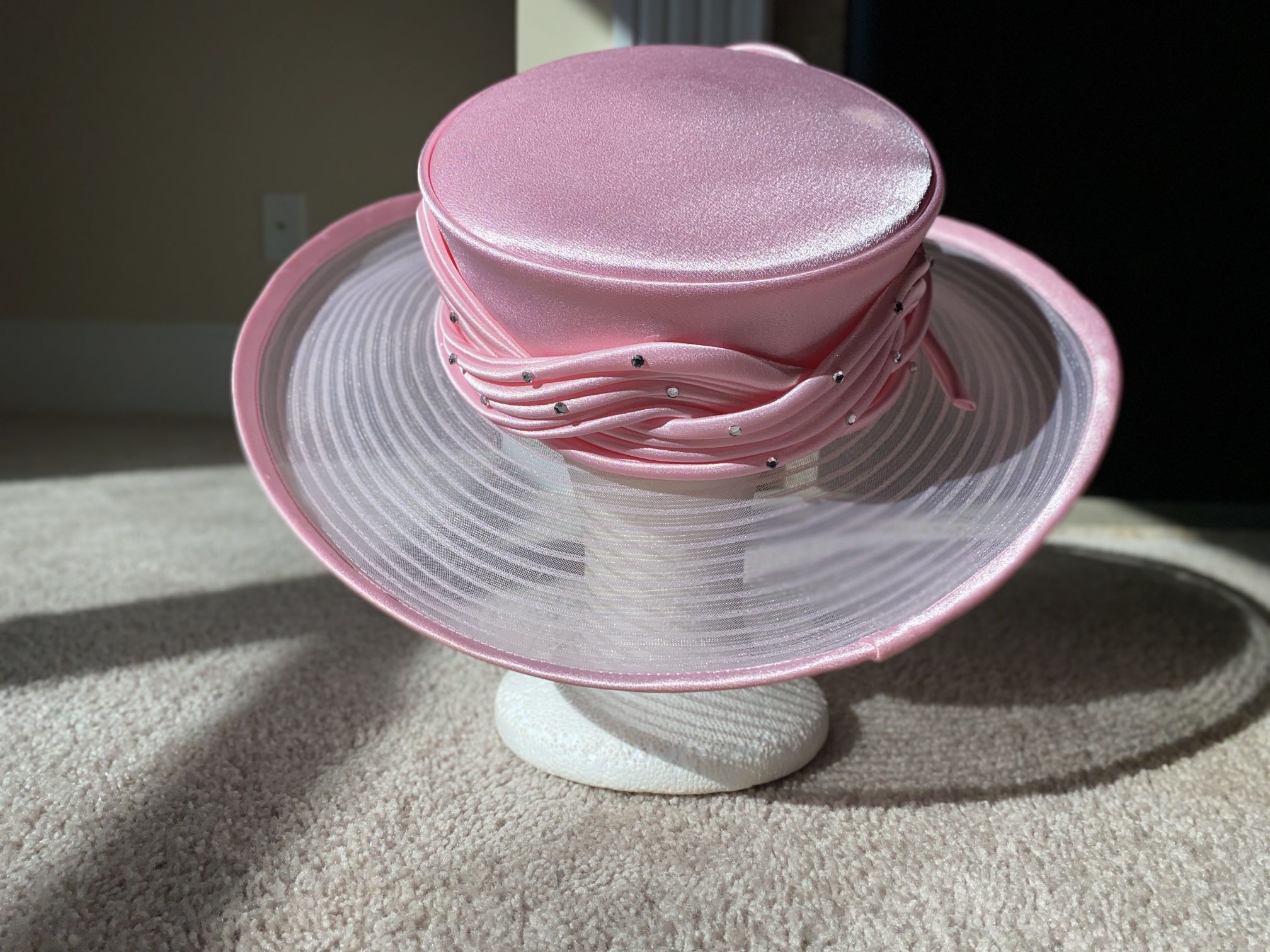 Ms. Divine Pink Satin Hat