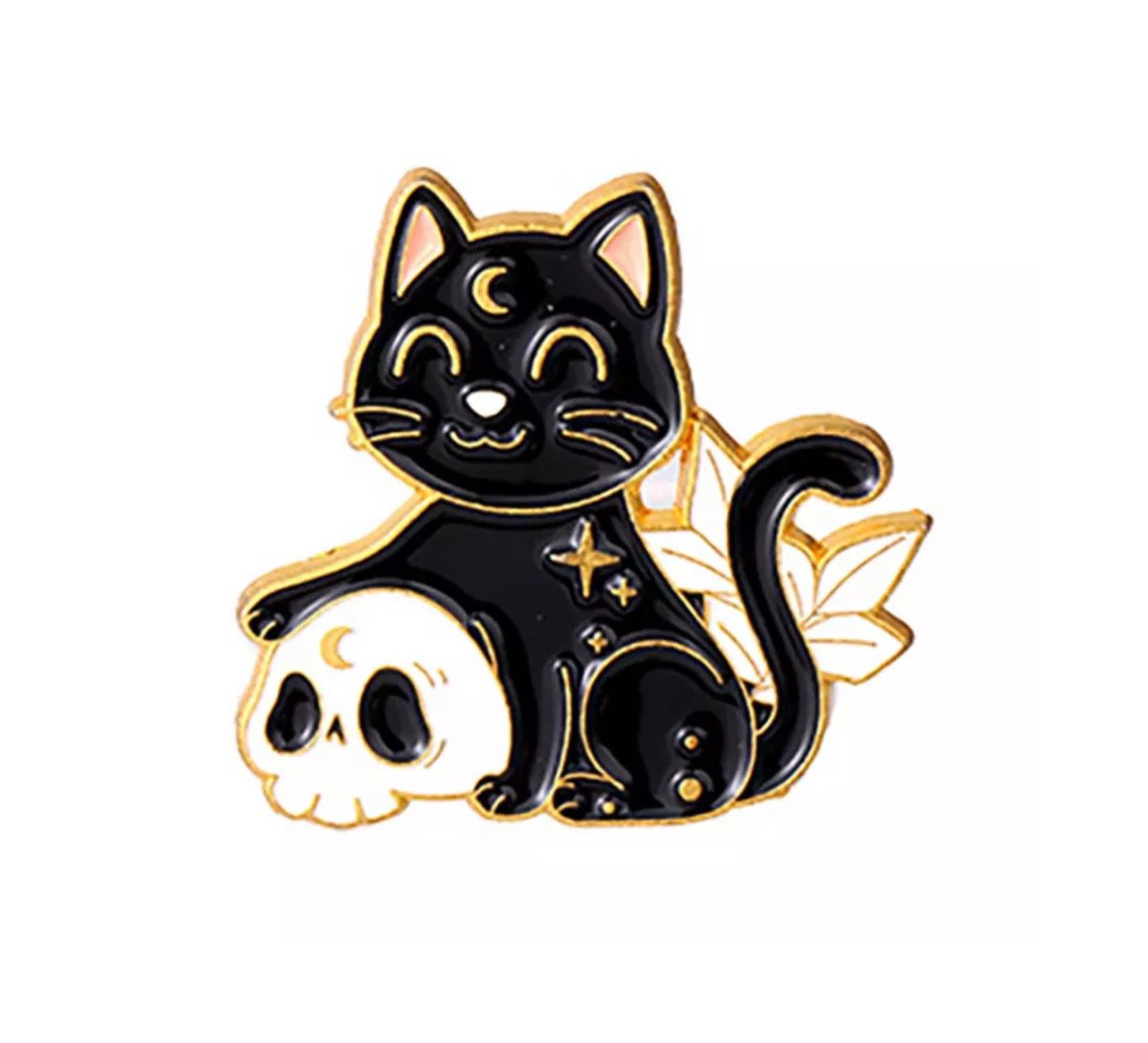 Witch Cat Pin Brooch New