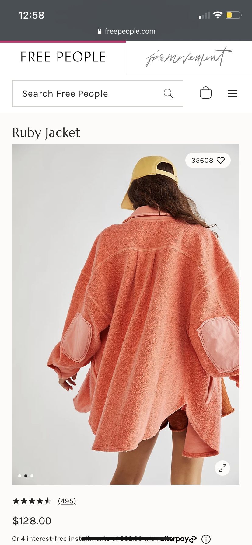 Free People “shacket” (shirt jacket) Size Small