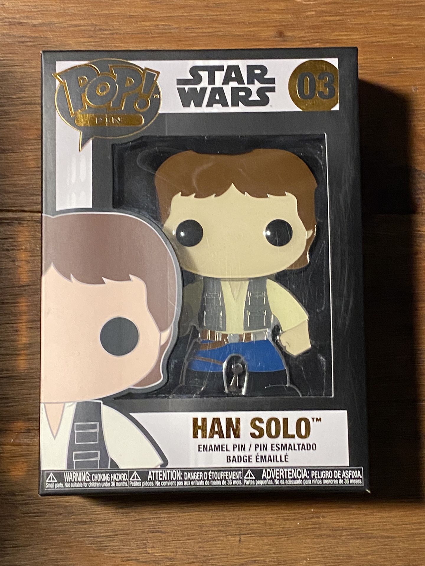 Han Solo Star Wars Funko Enamel Pin