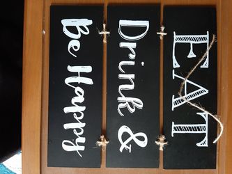 Cute Sign (Eat, Drink, & Be Happy) Thumbnail