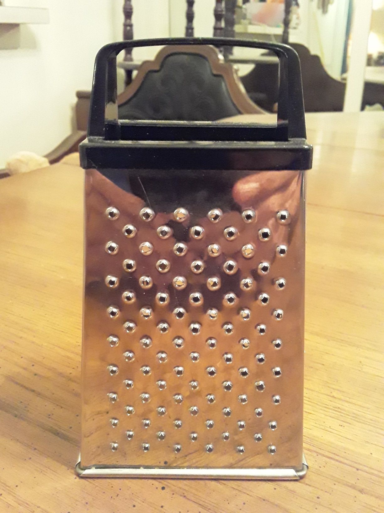 Mini Stainless Steel Four Sided Cheese Grater & Vegetable Slicer- 5 3/4"H