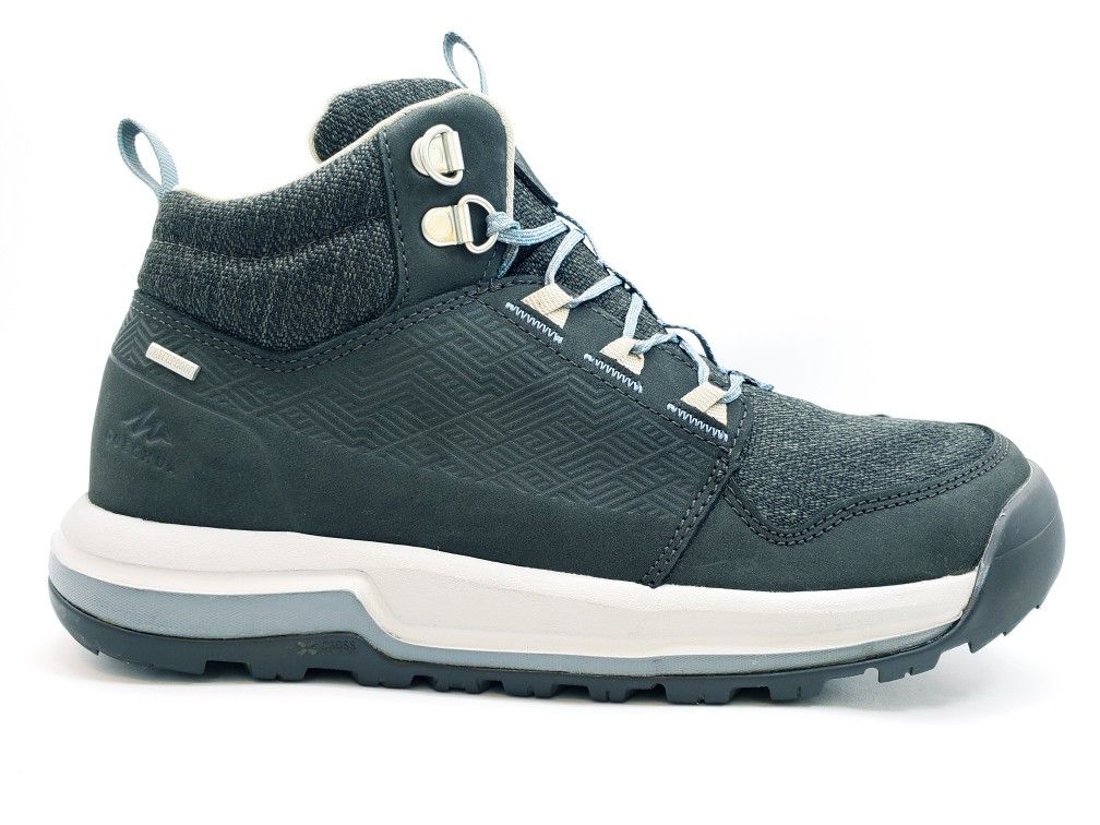 QUECHUA Womens 'Decathalon' NH500 Shoes Mid Black Waterproof Hiking Boots Size 8