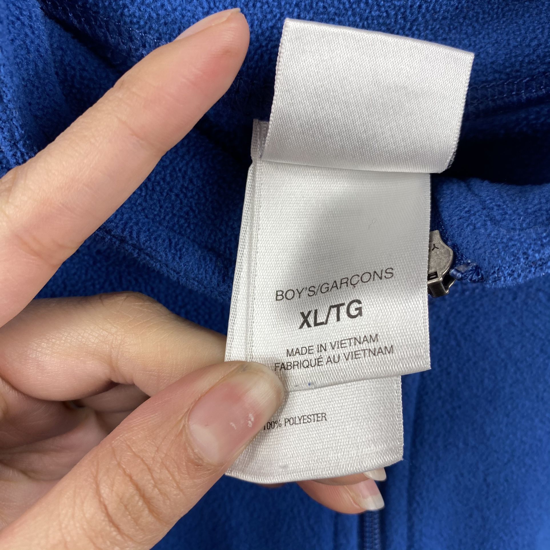 The North Face Boy XL Blue SweatShirt TKA 100 Long Sleeve