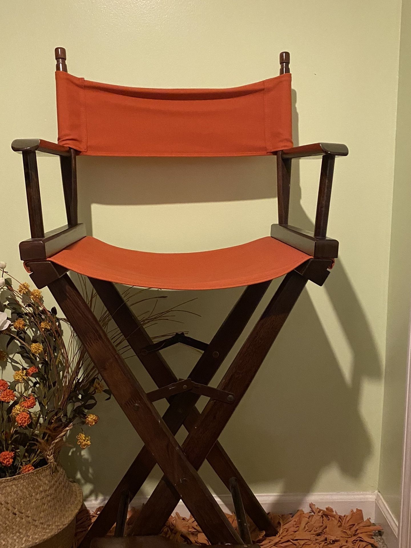 Orange Directors Chair