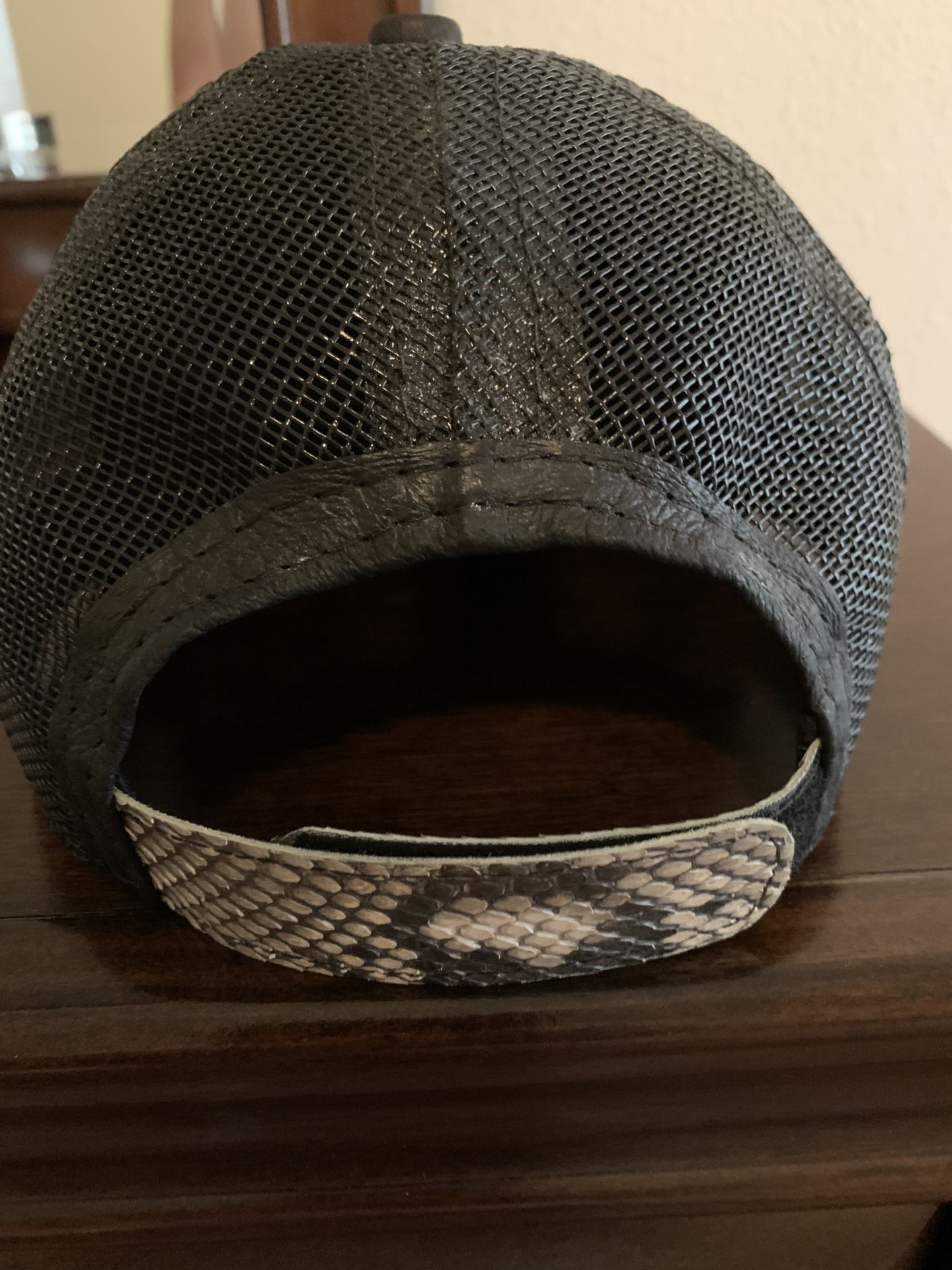 Genuine Python & Fishnet Cap