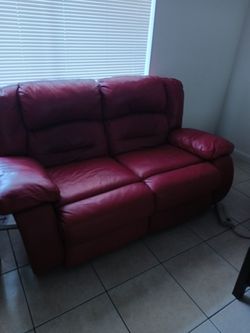 This Weekend Only $ 350 Red Leather Couches  Thumbnail