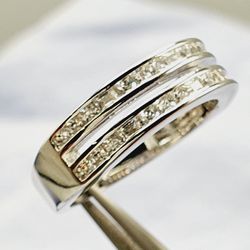 "Trendy Tiny Round Gems Zircon Double Layer Fashion Rings for Women, VP1682
 Thumbnail