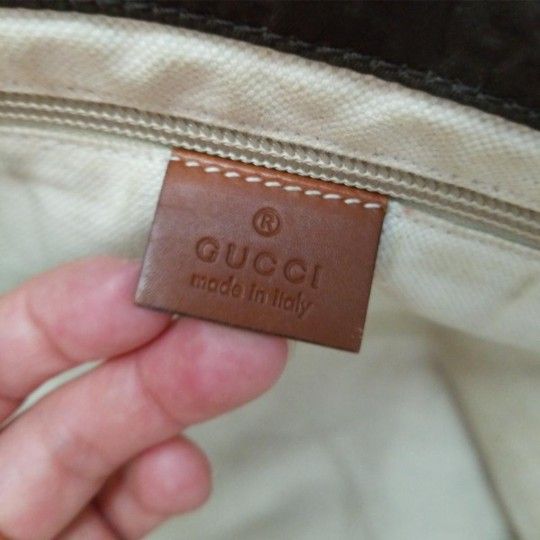 Authentic Gucci GG Monogram Supreme Nylon Tote Bag