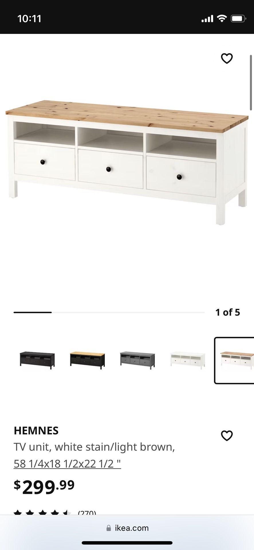 IKEA hemnes TV Stand