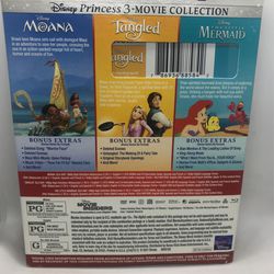 Disney Princess 3 Movie Collection Blu-ray DVD Thumbnail