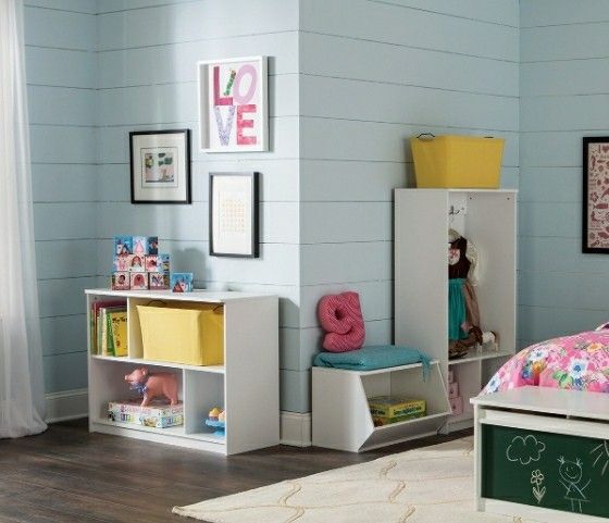 Sturdy 2-Tier Horizontal Storage Shelf/ Bookcase, White