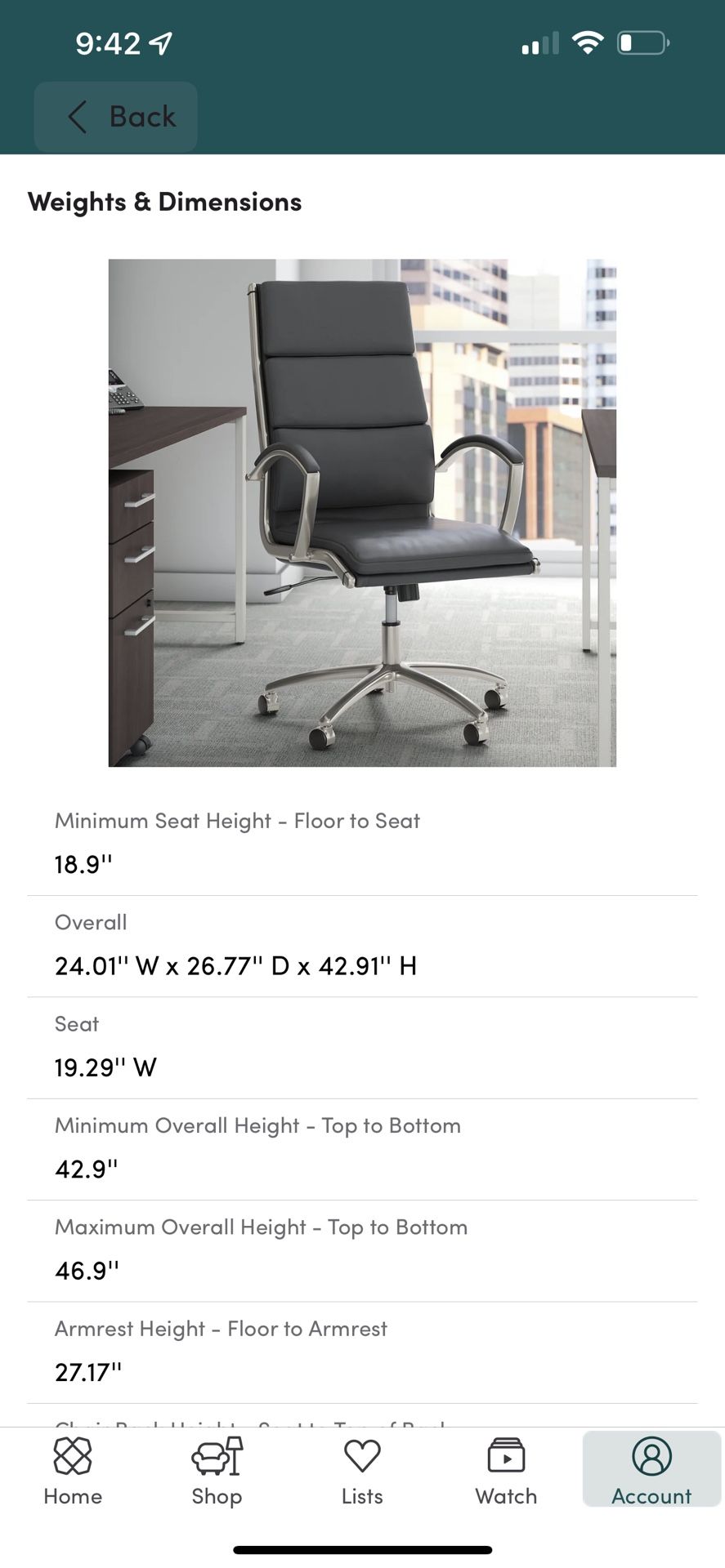 High Back Executive Office Chair