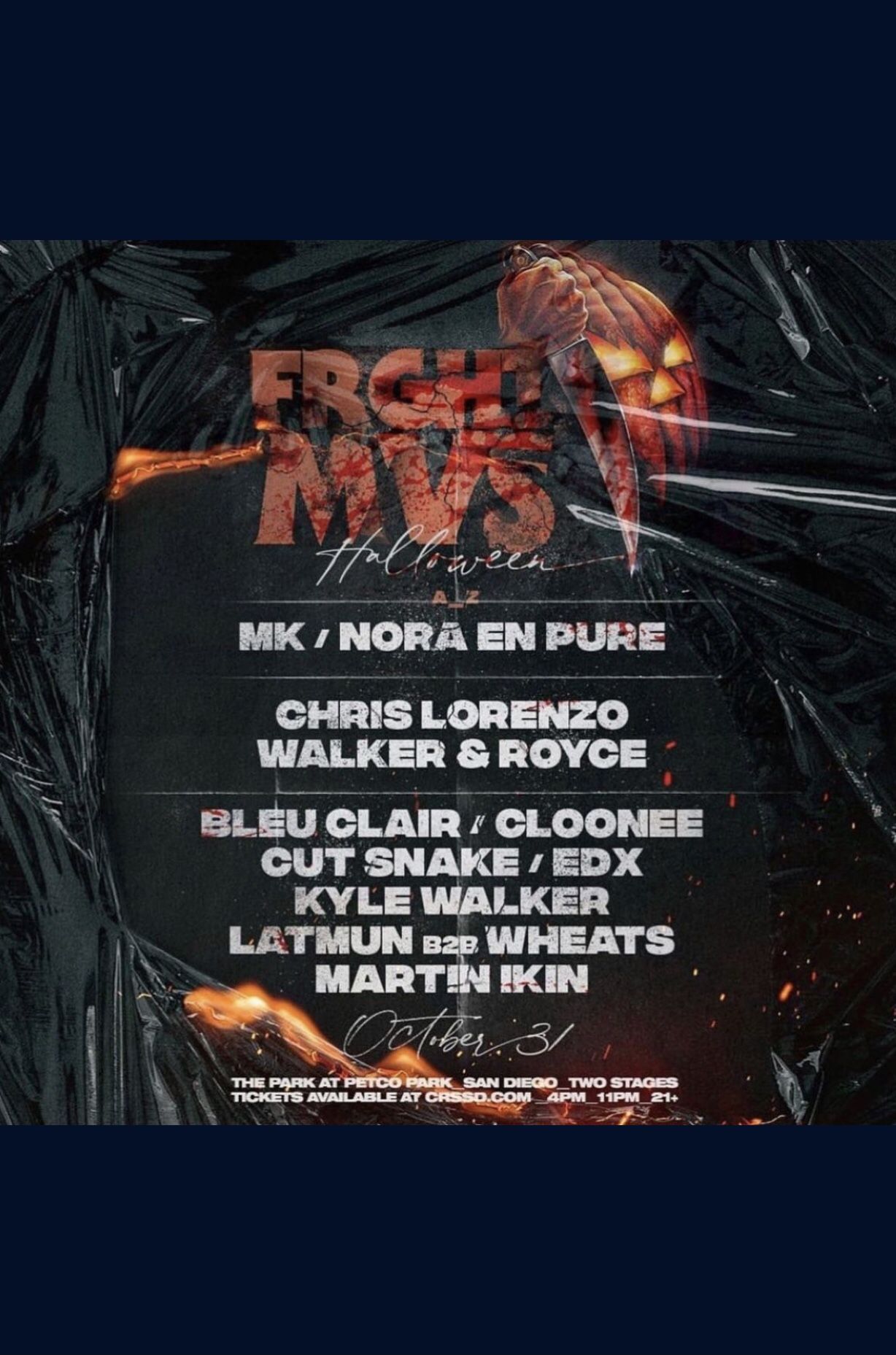 Fngrs Crssd Frght Moves Halloween Concert