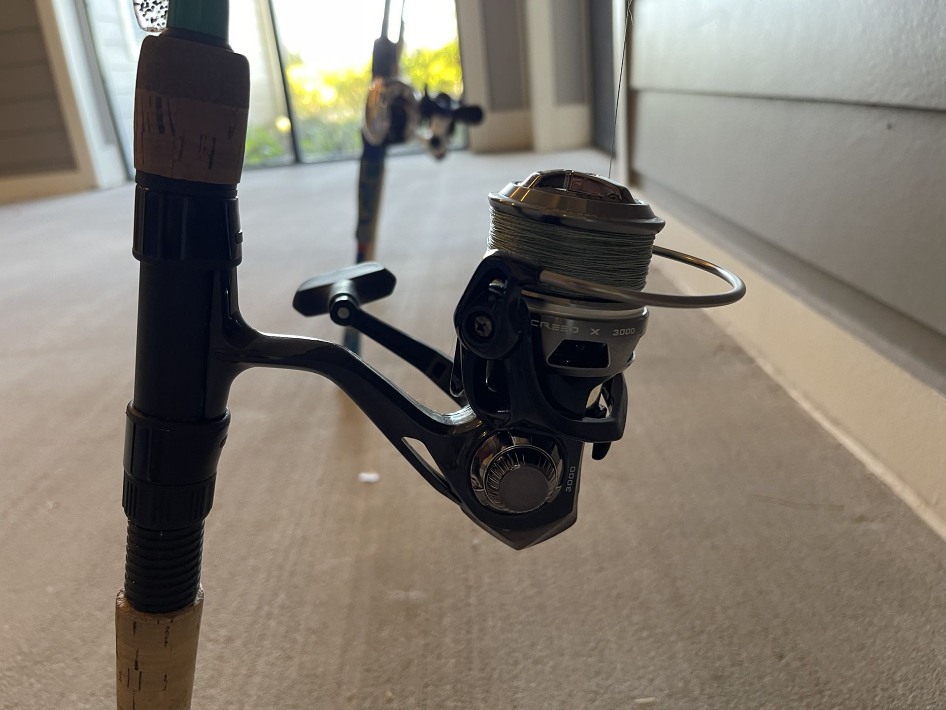 13 Fishing Fate Green With A 3000 13 Fishing Spinning Reel 