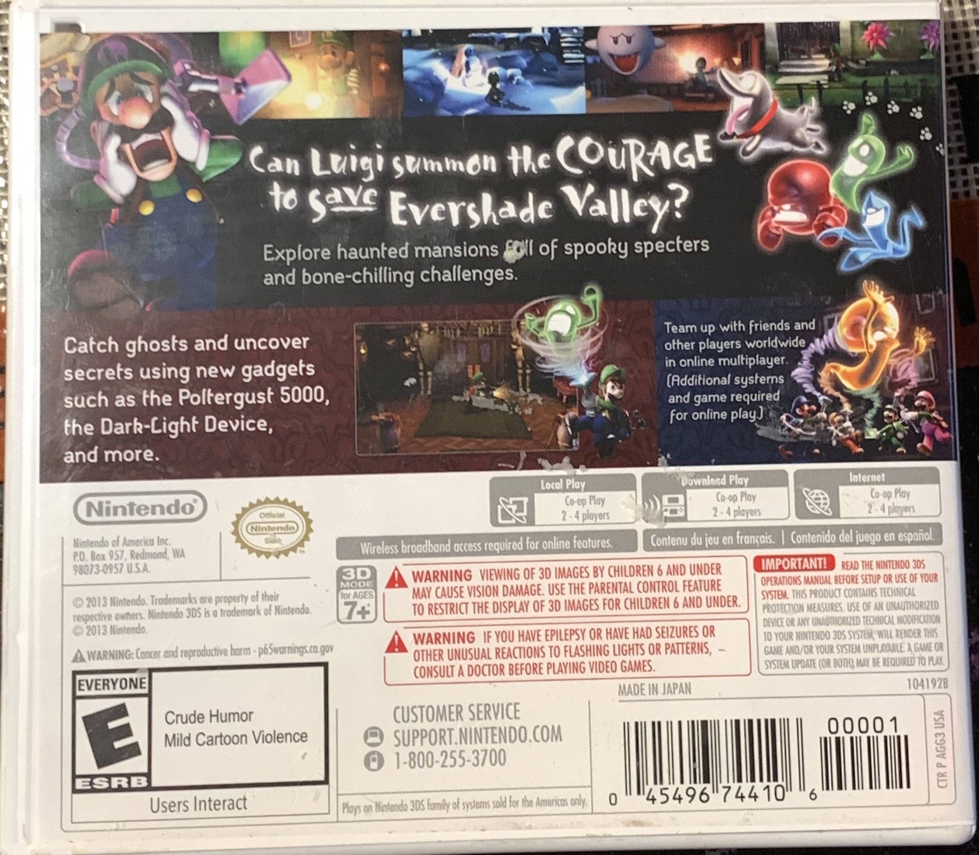 Luigis Mansion (Dark Moon) For 3DS
