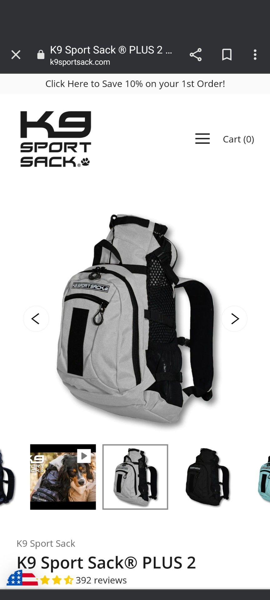 K9 Sport Sack Plus 2