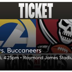 Buccaneers vs LA Rams Nov 6 two 2 Tickets Sec 306 Thumbnail