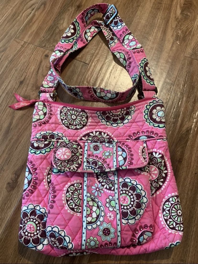 Vera Bradley Cupcake Pink Crossbody Bag and Small Hand bag