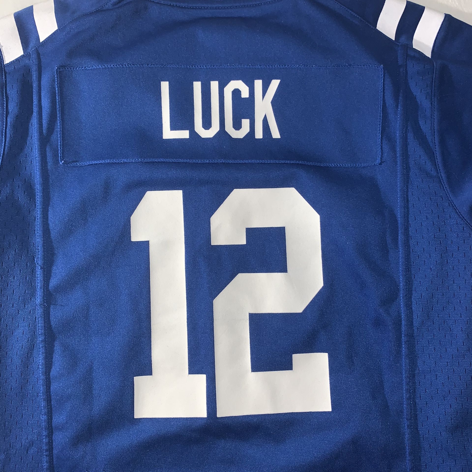 Nike On Field Indianapolis Colts Andrew Luck NFL Jersey Youth Kids SZ M Blue