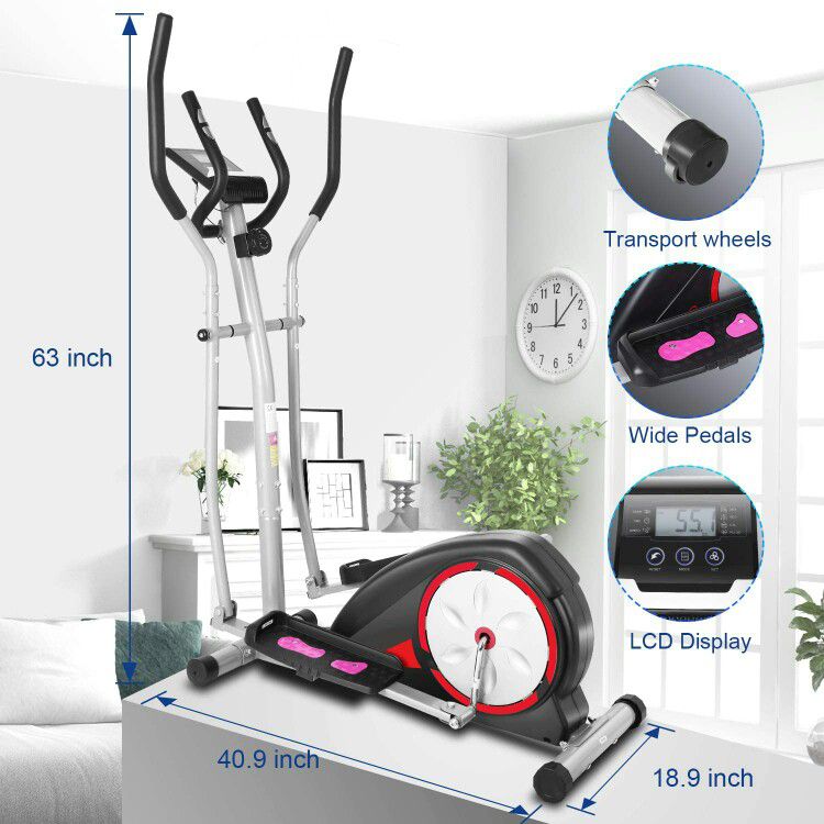Portable Magnetic Elliptical Exercise Machine with