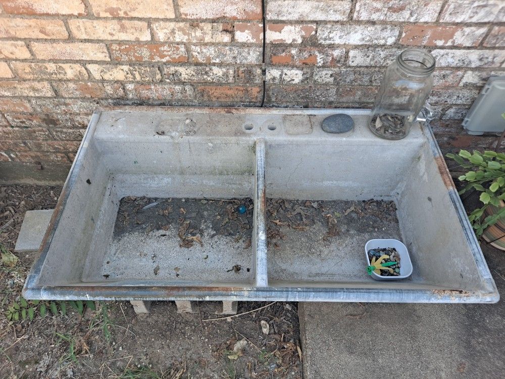 Antique Concrete Laundry Sink