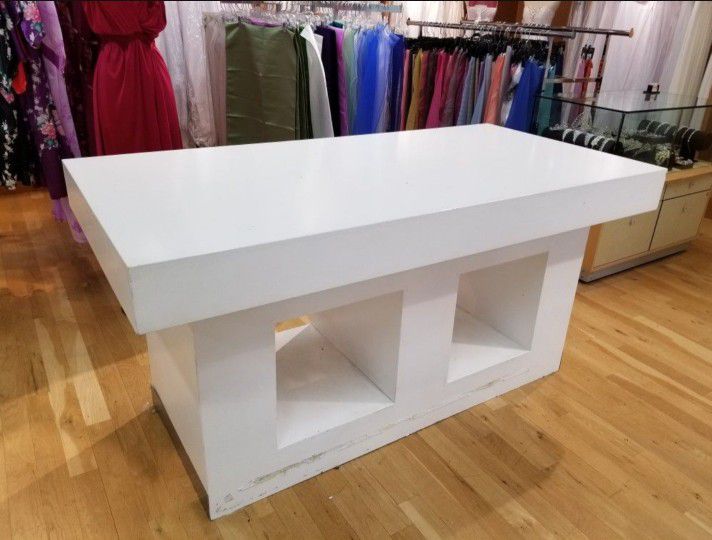 White Table Retail Store Fixture $35