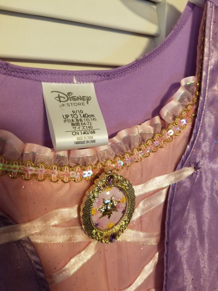 Tangled Rapunzel Dress Costume- Size 9/10