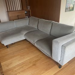 Grey IKEA Nockeby Couch  Thumbnail