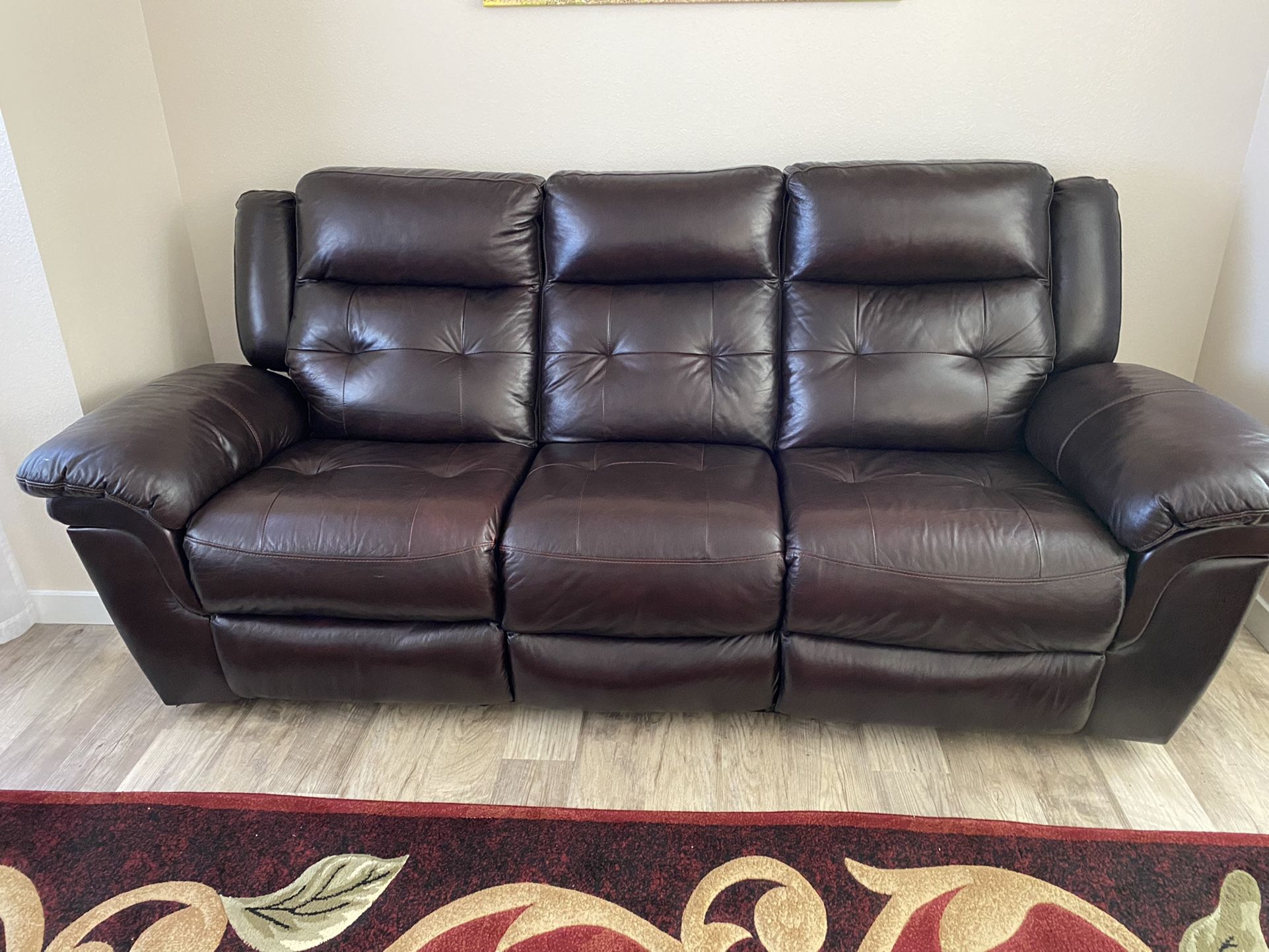Leather sofas
