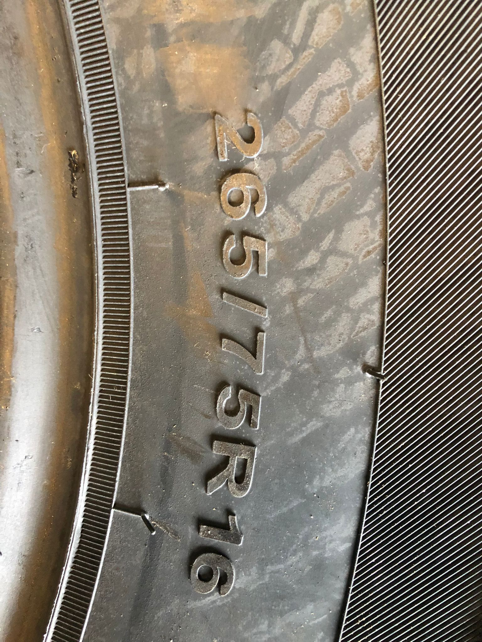 New tires 265/75/16 all season mount and balance includes $580