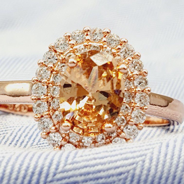 "Oval Flower Zircon Full Around Luxury Rings for Women, VP1668
 
